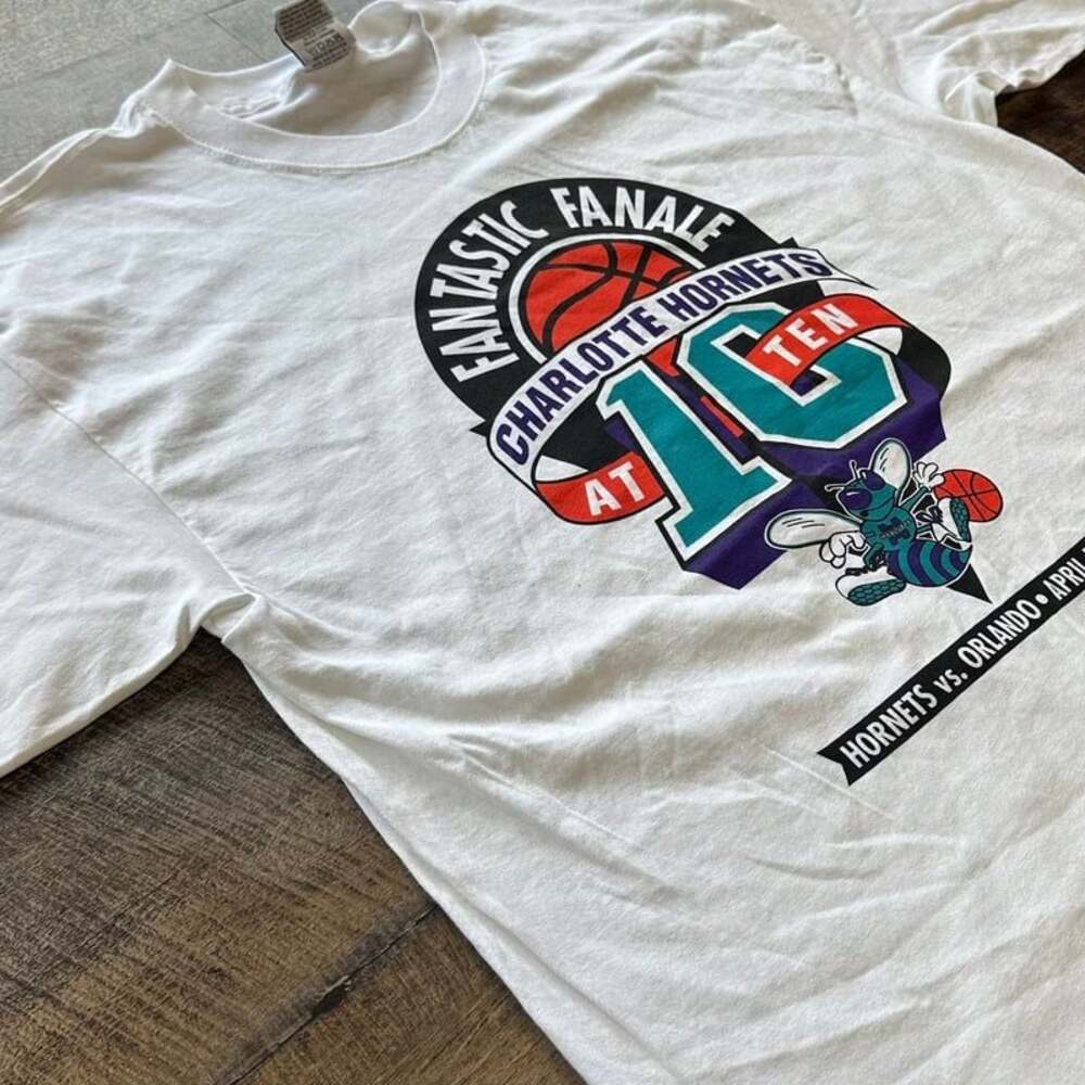 Vintage 1998 Charlotte Hornets vs Orlando Magic Fantastic Finale T-Shirt Size XL